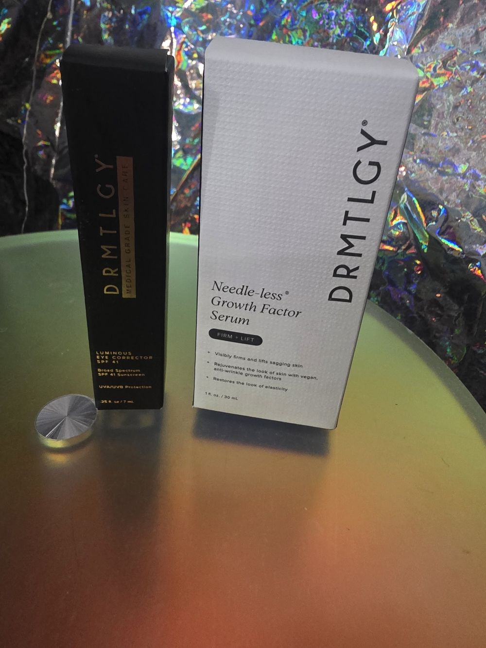 Drmtlgy Bundle Needle-less Growth Factor Serum & Eye Color Corrector In MEDIUM